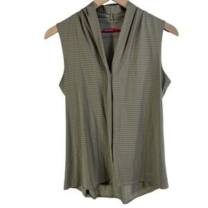 Terry Women’s Sleeveless Active Top Size S Color Olive